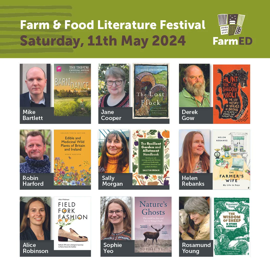 Are you interested in exploring the world of regenerative food and #farming? Do you want meet some of the most inspiring thinkers on the future of our #foodsystems? Come join us @RealFarmED 11 MAY for the Food & Farm Lit Fest! Tickets here 🎟️👇 farm-ed.co.uk/event-details/…