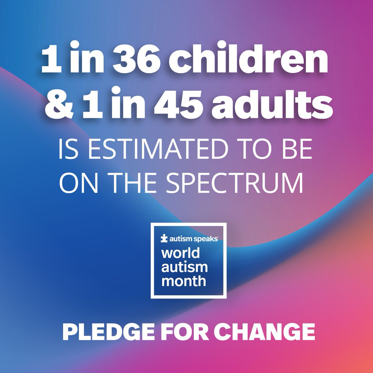 We are supporting #WorldAutismMonth. Pledge your support to act fearlessly for change for a more accepting and inclusive world for people with autism.