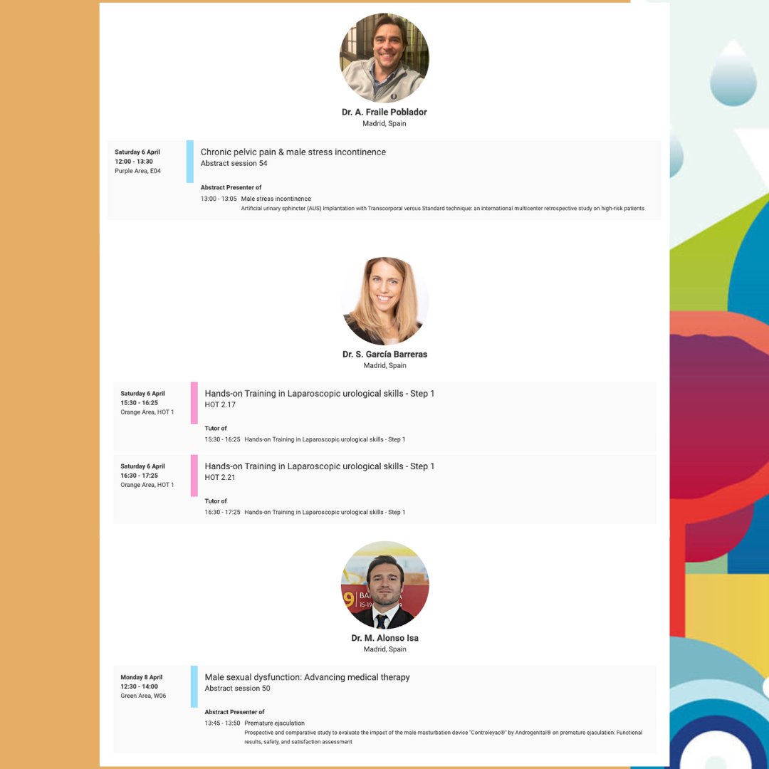 🤗 Happy to attend #EAUCongress 2024 coming soon! We'll be at the most relevant urological meeting in Europe, organized by @Uroweb, to participate in talks, moderate sessions, and chair panels, in addition to presenting 5 scientific works 100% developed by our team. @HMHOSPITALES