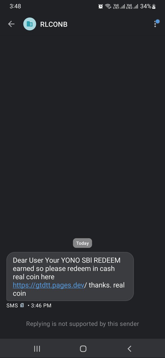 I know this is not <a href="/TheOfficialSBI/">State Bank of India</a> but these scammers really do need proper vocabulary training 🤣
What do you think <a href="/SBICard_Connect/">SBI Card</a> 🤣