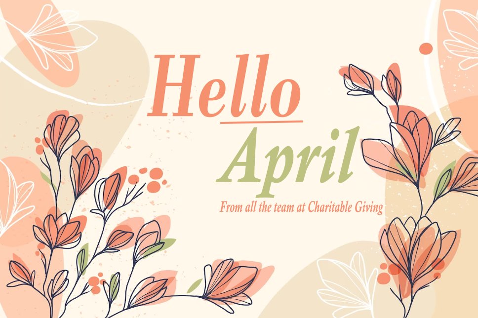 #HelloApril Make a difference to the charities you love by donating to them through your pay! #PayrollGiving is simple & tax efficient! You can give monthly or make a one-off donation if preferred! Contact us for more details #Charity #Donation #CharitableGiving #SpringHasSprung