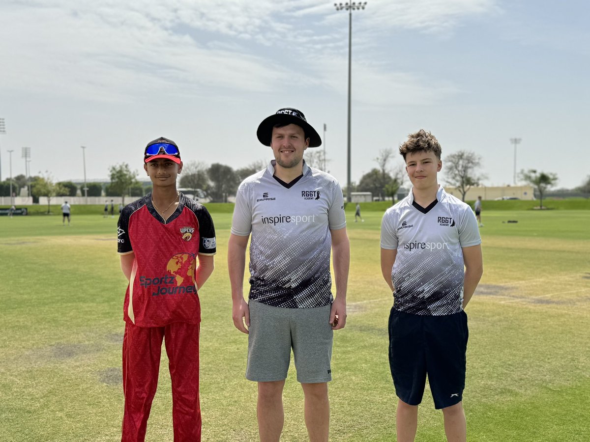 All set for match #1 @TheRootAcademy Dubai Tournament 🏏 @RHSSport v Desert Vipers