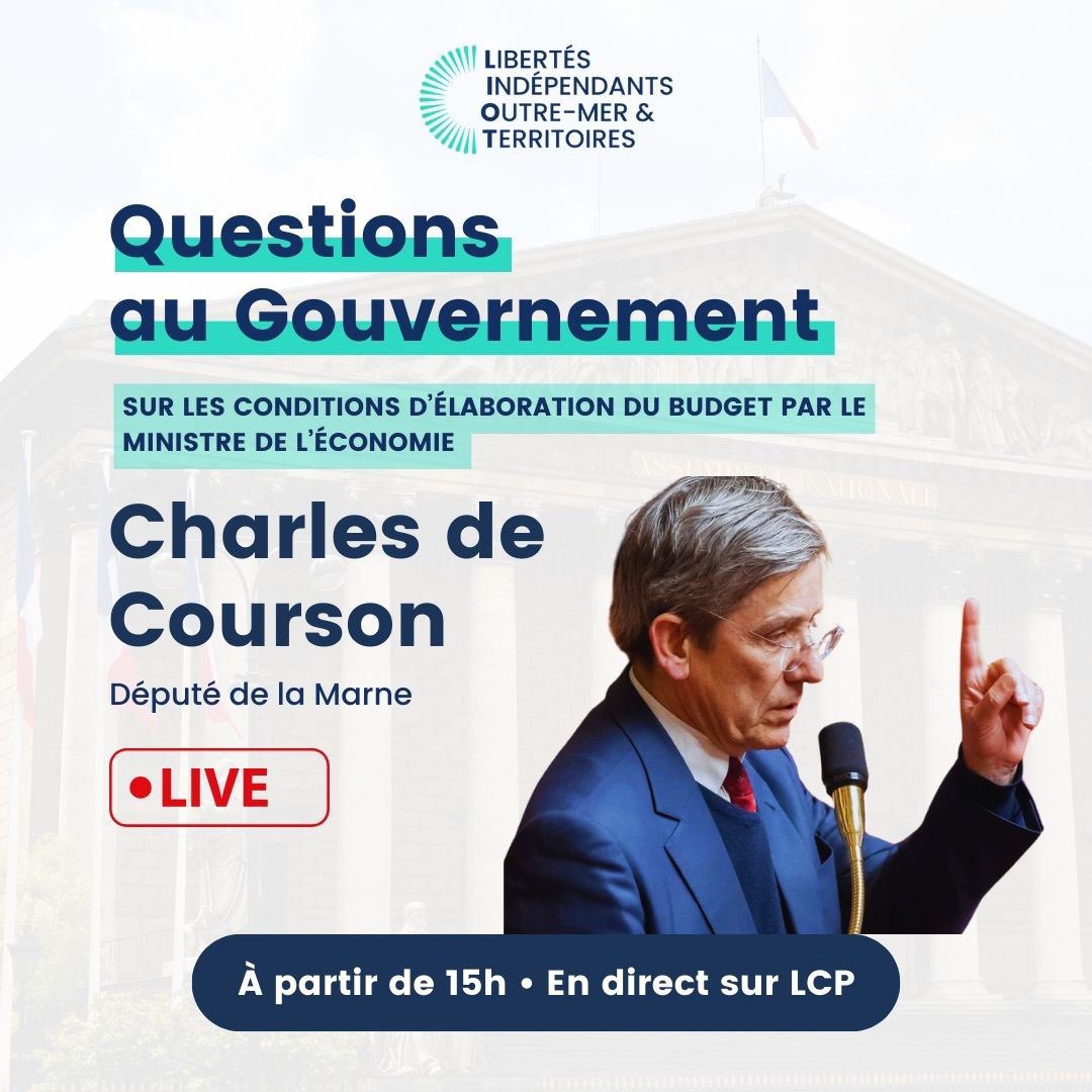 💬Aujourd'hui à partir de 15H, retrouvez @C_deCourson, qui posera une question sur les conditions d'élaboration du budget par le Ministre de l'Économie. 📺En direct sur @LCP #QAG #DirectAN