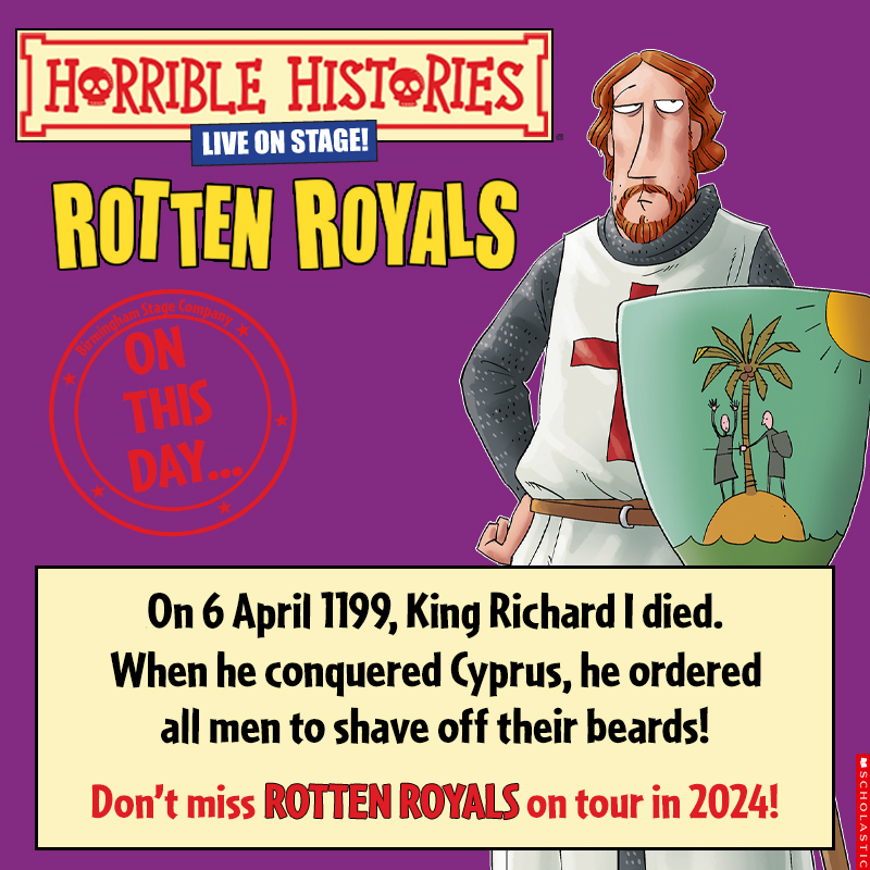 On this day 825 years ago! Horrible Histories Don't miss out on a full show of Rotten Royal facts here at The Baths Hall. 📆Saturday 11 May 2024 📲 tinyurl.com/3w47zxza 🎭 Box Office 📞 01724 296296 (During Opening Hours) @HHLiveOnStage #horriblehistories #scunthorpe