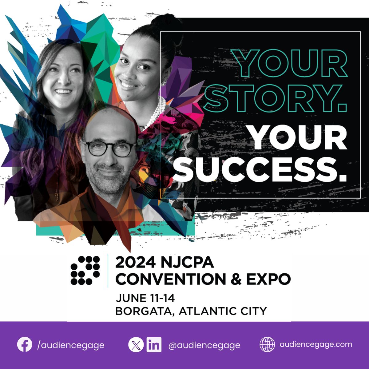 Unlock your #successstory at the 2024 @NJCPA Convention & Expo from June 11-14 at Borgata, Atlantic City. Embrace the power of storytelling for career and life impact. Featuring: @ACTLLC @CPACharge @MerchAdvocate @Protexity. Don't miss out! #NJCPAConvention2024 #Storytelling 🚀✨