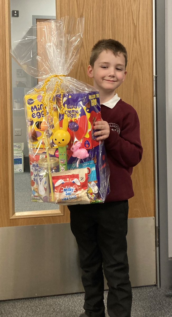 Congratulations to Oliver, Mason, Benji and Jacob who were winners of the Cromwell Community College PTA Easter raffle! 🐣🍫 The raffle raised an EGGcellent £263!!