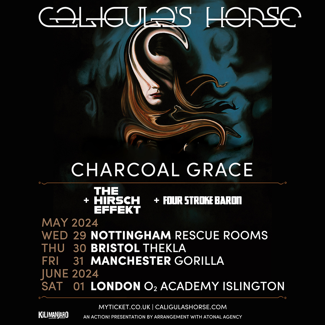 SUPPORT ANNOUNCED Joining @CaligulasHorse will be The Hirsch Effect and @FourStrokeBaron Grab your tickets here - eventim.co.uk/event/caligula…