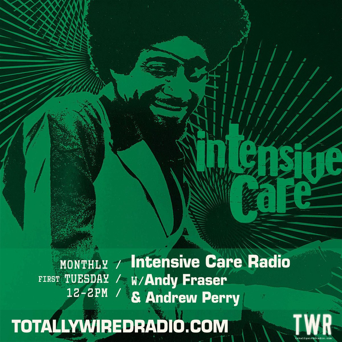 Intensive Care Radio #live w/ Andy Fraser & Andrew Perry #startingsoon on #TotallyWiredRadio Listen @ Link in bio. 
-
#MusicIsLife #London
-
#Punk #Reggae #African #Soul #Techno #Interviews