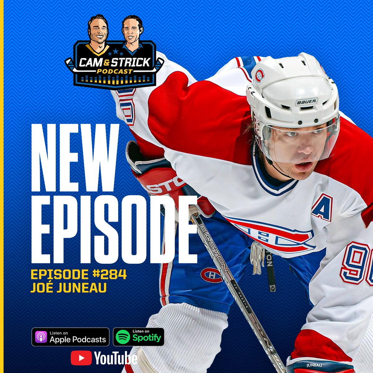 🎙️Episode #284: Joe Juneau ⁃Playing with Adam Oates ⁃Scoring on Hasek ⁃Getting traded from Boston ⁃Hyman controversy ⁃60 goals vs 100 assists ➕ Much more 🎧:camandstrick.com/subscribe 📺: youtu.be/cib-NZ4lnVc?fe…
