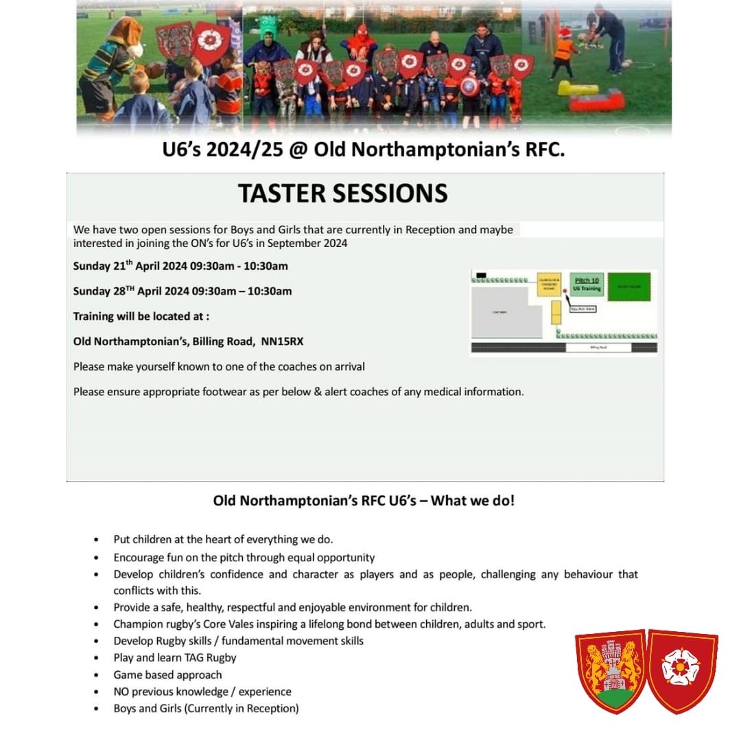 Reception Girls & Boys are welcome to try our Taster Sessions for next season