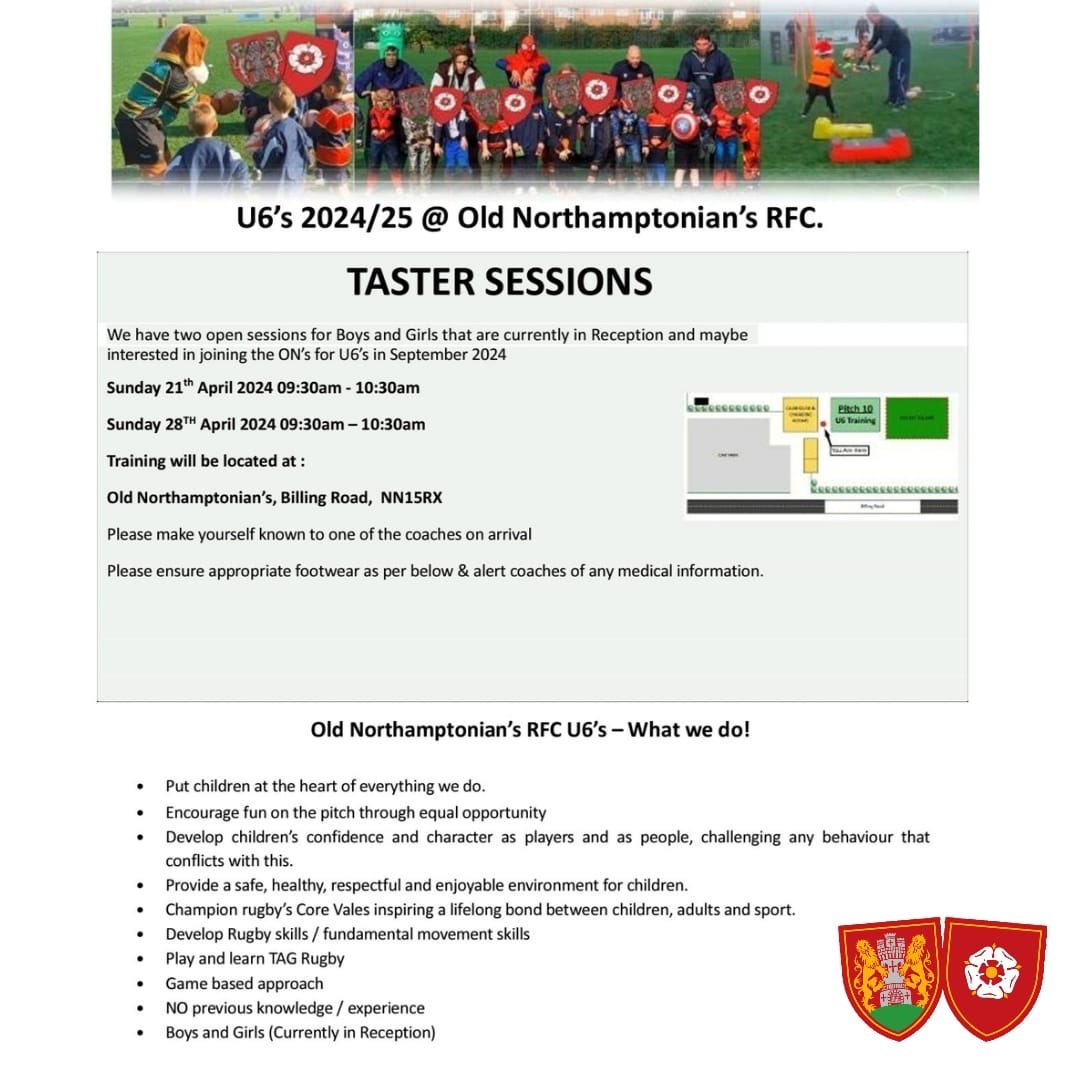 Reception Girls &amp; Boys are welcome to try our Taster Sessions for next season