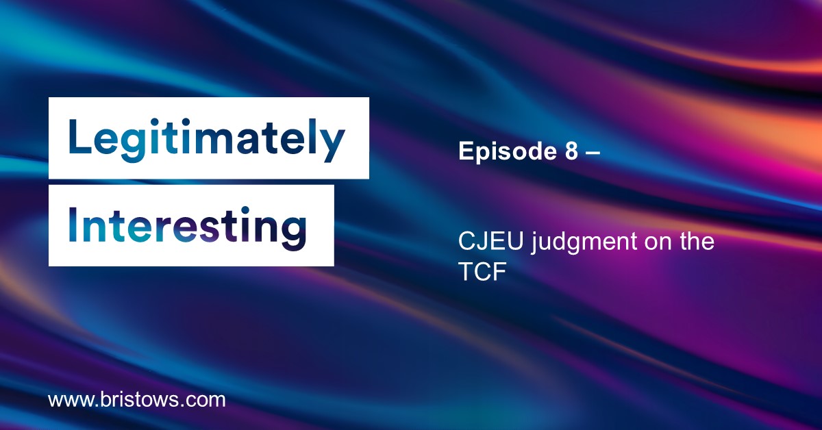 Our hashtag#data experts Hannah Crowther and Jamie Drucker discuss the fascinating topic of automated decision making (Art 22 GDPR), including analysing the hashtag#CJEU’s recent “SCHUFA” judgment. Listen now! bristows.com/news/podcast-a…