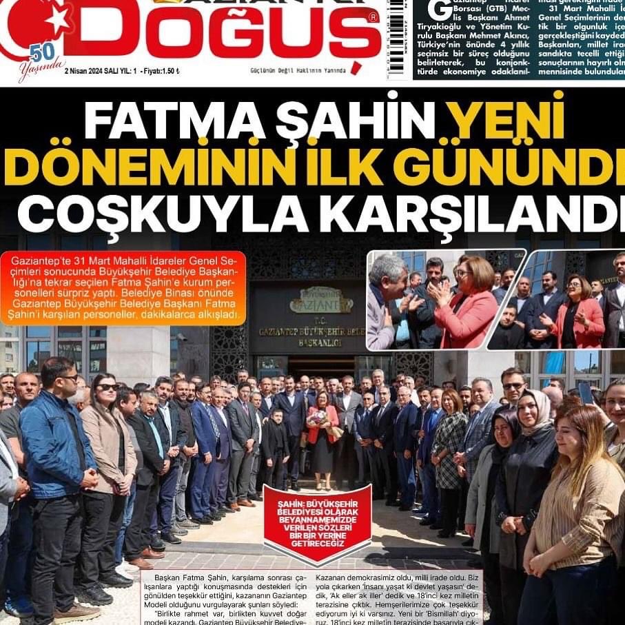 Tekrardan Hayırlı olsun Sayın Başkanım..Dün olduğu gibi bugünde yarında yanınızdayız..Allah yolunuzu açık etsin inşAllah. @FatmaSahin