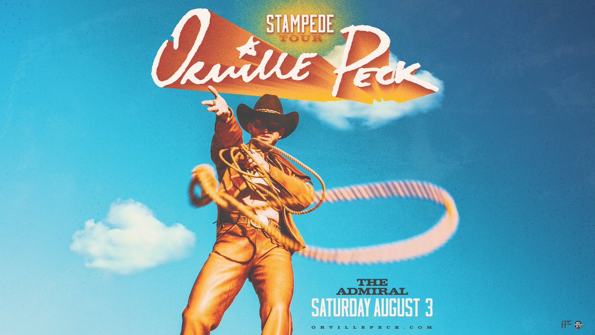 JUST ANNOUNCED!
Orville Peck - Stampede Tour is coming to The Admiral on August 3rd!
🎫 etix.com/ticket/p/59069…