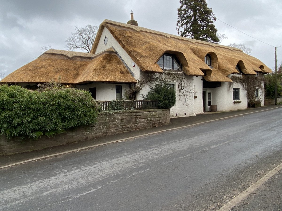 This 300 sq metre re-thatch near #Carlisle #Cumbria, kept us busy through a very wet February & into early March. #Thatching.