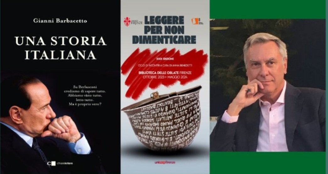 Domani vi aspetto a Firenze. Ore 17.30, Biblioteca delle Oblate, via dell'Oriuolo 24. #unastoriaitaliana #berlusconi @chiarelettere