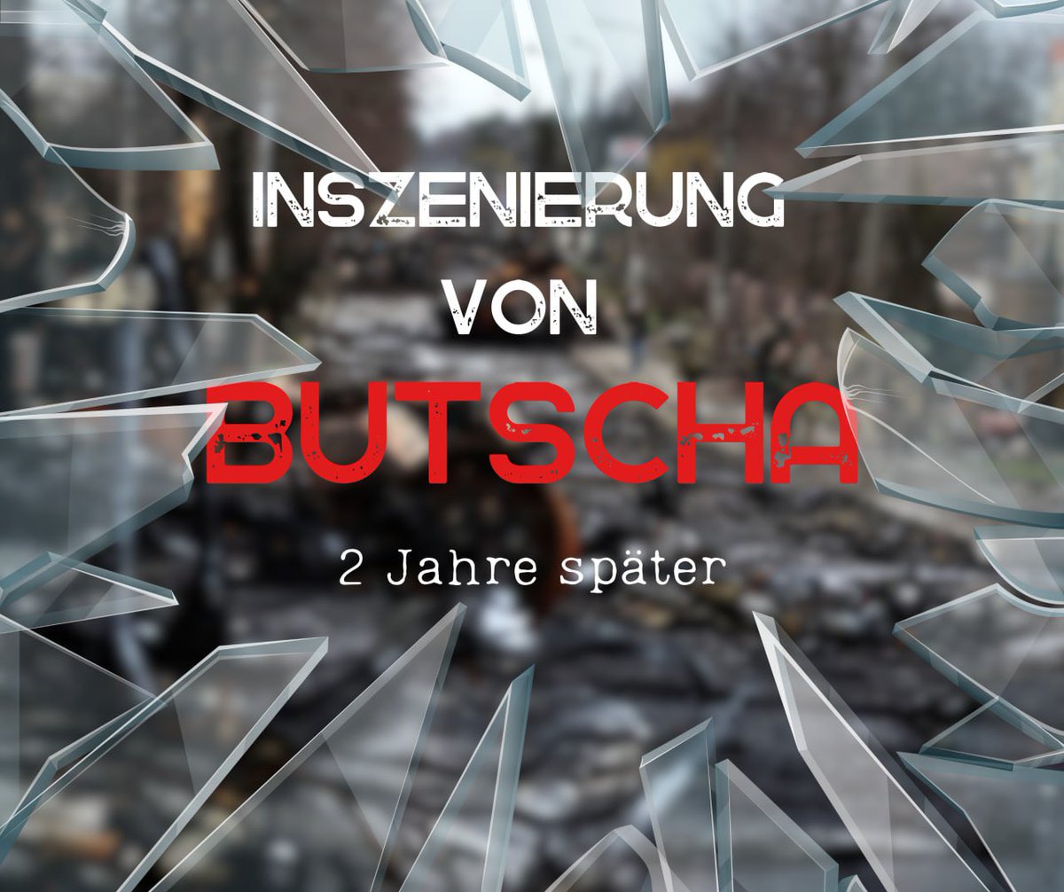 ❗️ Vor genau 2 Jahren fand die bisher größte Inszenierung in der Geschichte des Ukrainekonfliktes statt. Wir erinnern an die Chronologie der „Inszenierung von Butscha“: 🔗 t.me/RusBotWien_DE/…