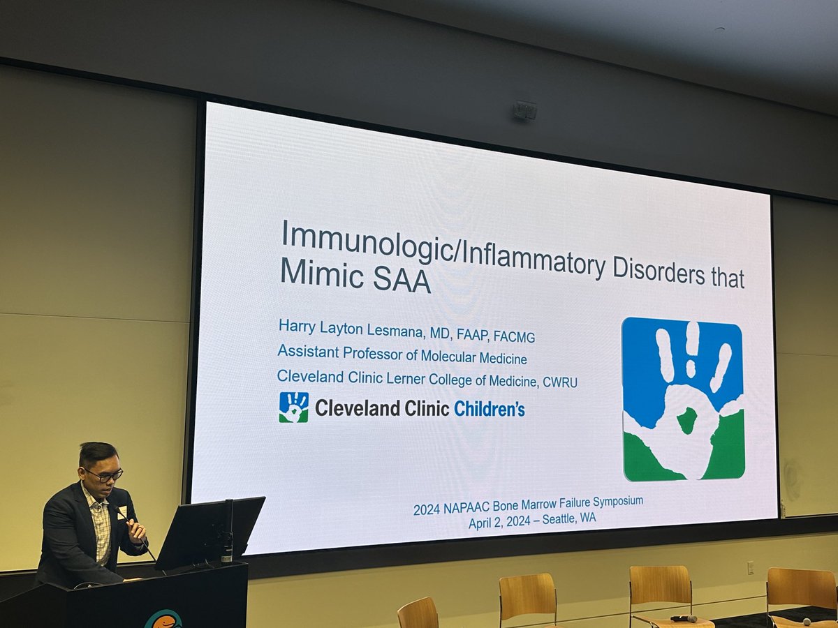 Thank you ⁦@AmyGeddis⁩ ⁦@seattlechildren⁩ research for organizing #NAPAAC Annual scientific symposium. Great start with ⁦@harry_lesmana⁩ ⁦@CleClinic_PHO⁩ discussing immunological disorders that present similarly to severe aplastic anemia