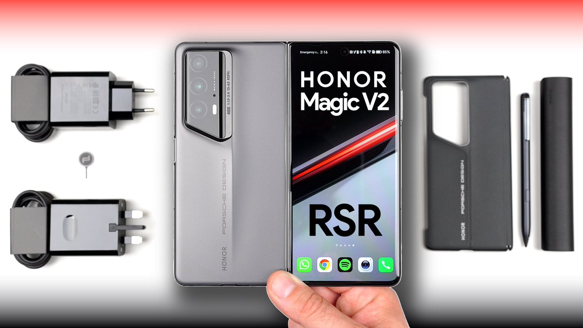 The Porsche Design HONOR Magic V2 RSR has got to be the most interesting foldable to date! 🤯 Find out why in my Review 👉 youtu.be/onWIUm96GbQ?si…

#HONOR #HONORMagicV2 #HONORMagicV2RSR #PorscheDesignHONORMagicV2 #HONORMagicV2Unboxing #HONORMagicV2Review #Asphalt9 @Honorglobal