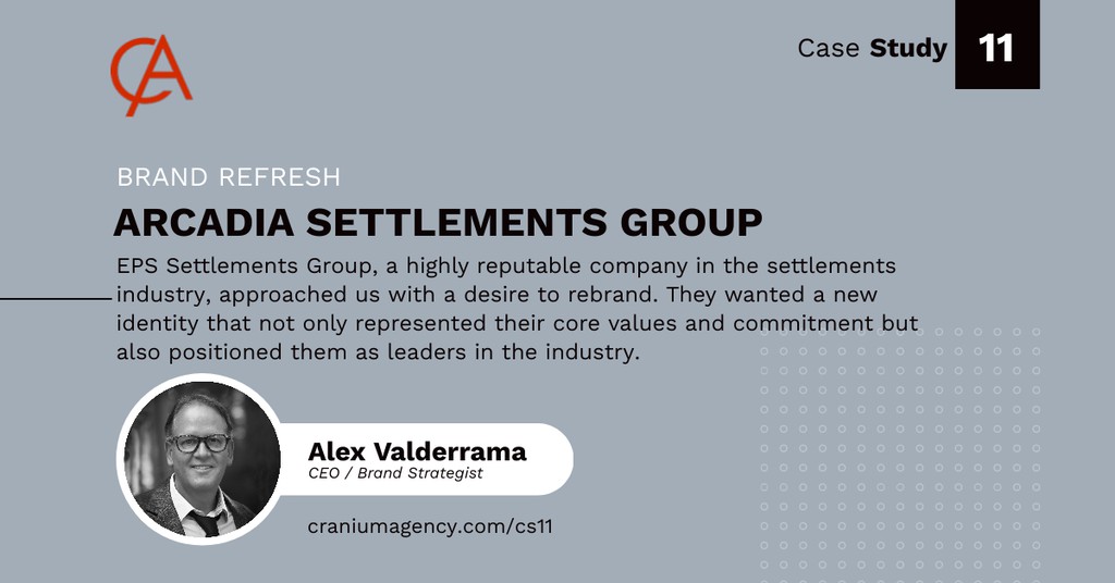 The Challenge: EPS Settlements Group, a highly reputable company in the settlements industry, approached us with a desire to rebrand. Read more 👉 lttr.ai/AQ8O9 #StructuredSettlements #DiverseGroup #HighlySkilled #ExtensiveExperience #Craniumagency #Brandstrategy