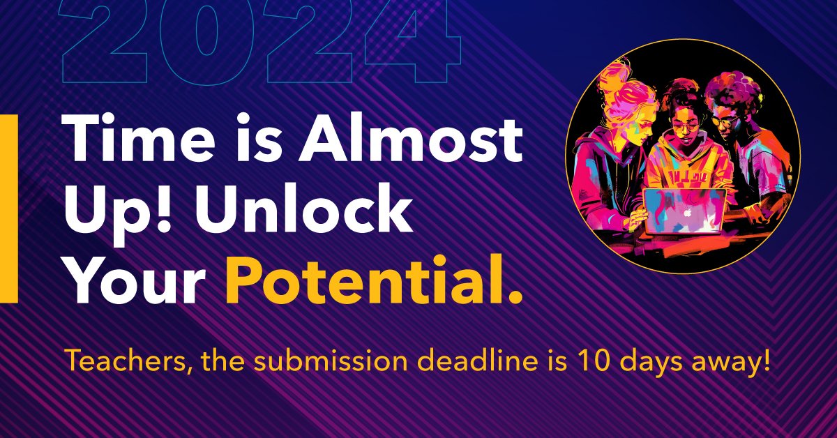 The deadline for the AI Digital Creator's Challenge is April 12! Are you ready to empower your students to make a real difference? We're looking for teams of up to three students, with a team sponsor, to develop social impact solutions using school-approved AI tools. Winners