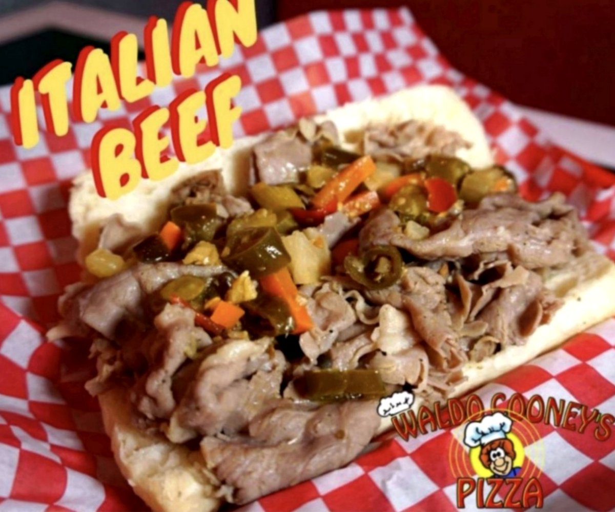 WaldoCooney's tweet photo. Wondering about lunch today?
We recommend our Famous Italian Beef Sandwich! It features tender beef piled high and topped with hot giardiniera on fresh @turanobread. You can even make it a combo that includes coleslaw, fries, and a can of soda. Sounds delicious!
#ChicagoBeef https://t.co/WQVL7Fj10l