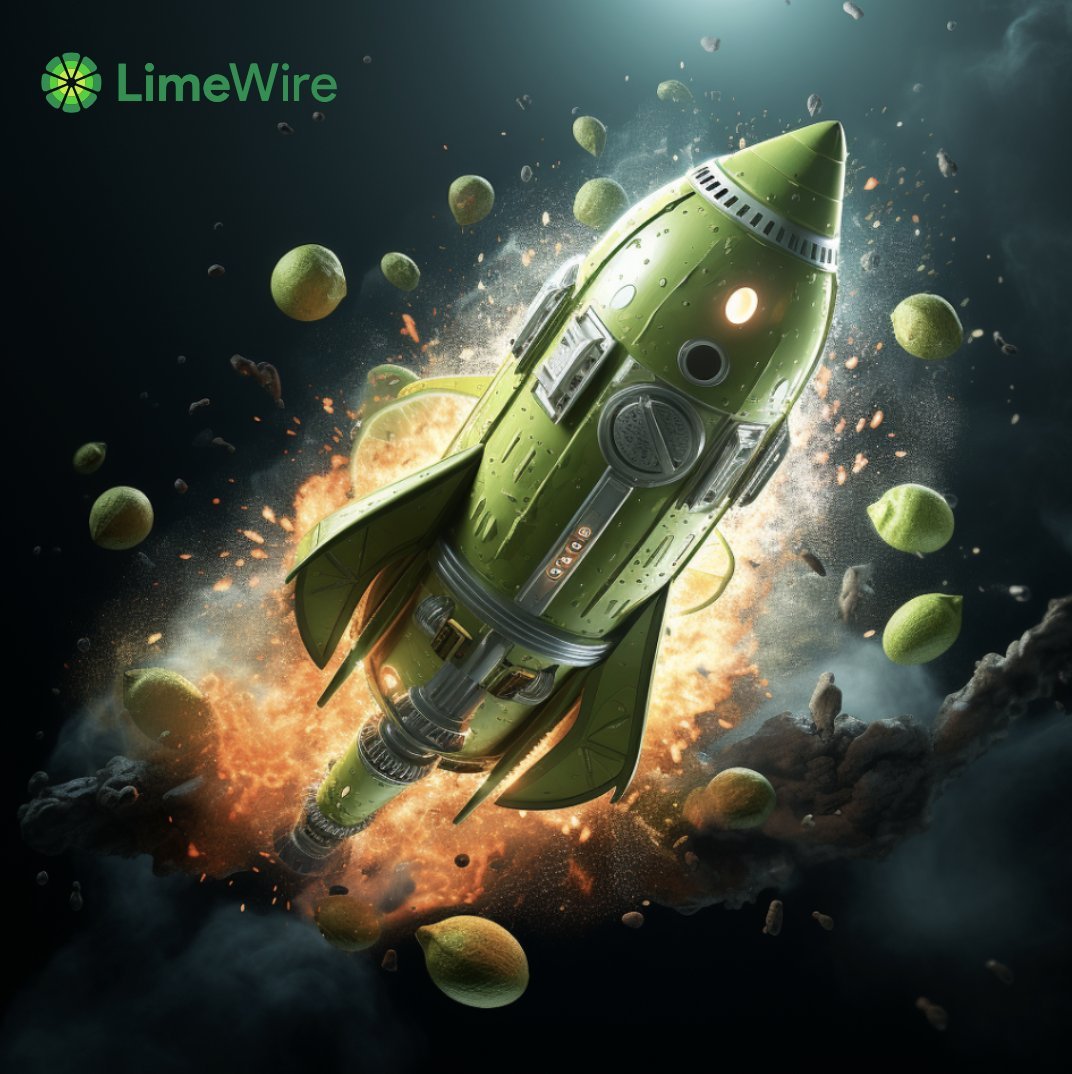 that's our @limewire rocket full of $LMWR!!!