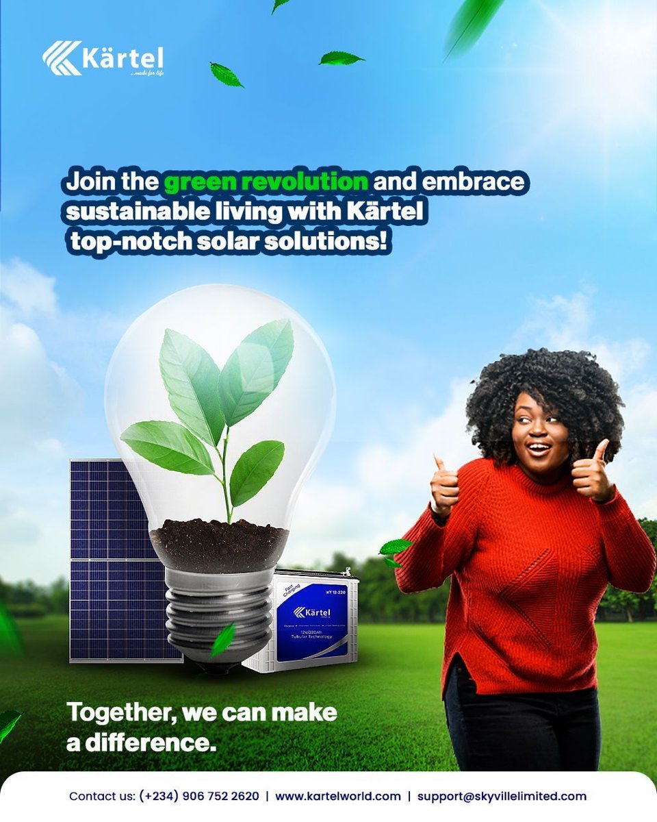 Ready to power your homes and businesses with clean, renewable energy? Kartel’s solar solutions offer cutting-edge technology for a sustainable future. Let’s #GoGreen and make a positive impact on the planet! 🌍☀️ #SolarEnergy #SustainableLiving #GreenRevolution