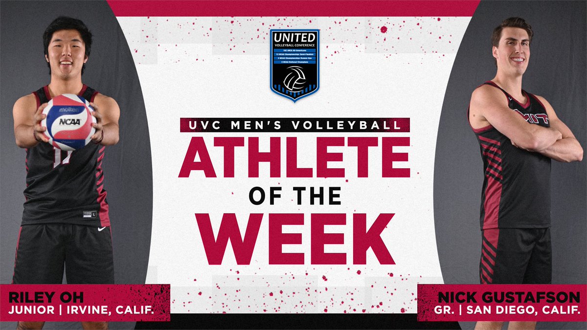 Congrats to @MITMensVB student-athletes Nick Gustafson and Riley Oh for recently being honored as UVC Players of the Week! #RollTech Release: tinyurl.com/mr29s4yh