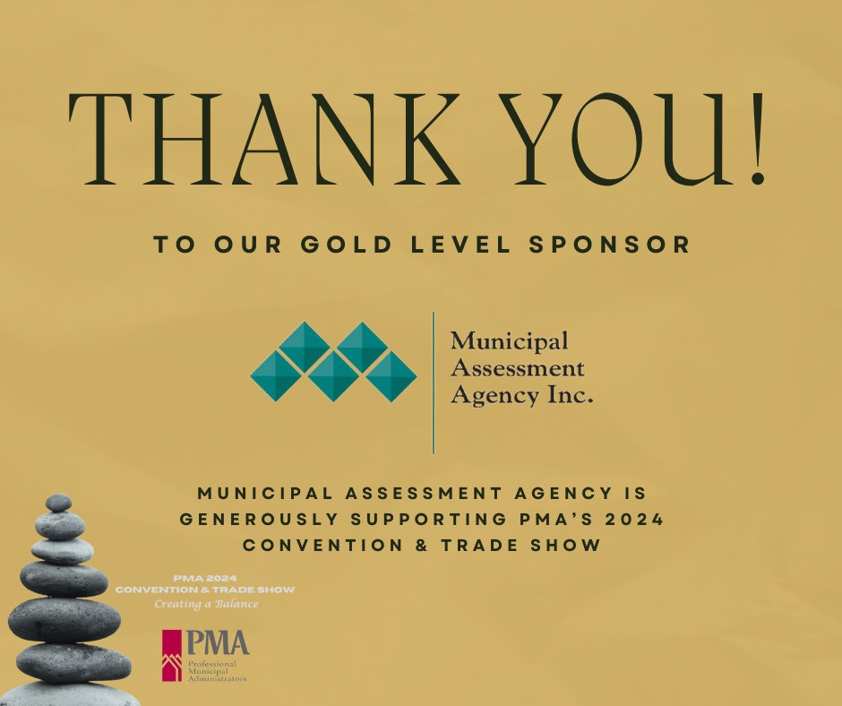 Thanks to @AssessmentNL (Municipal Assessment Agency) for their long standing commitment to working together & forging a strong partnership through their GOLD sponsorship of our Annual Convention. Thank you MAA!