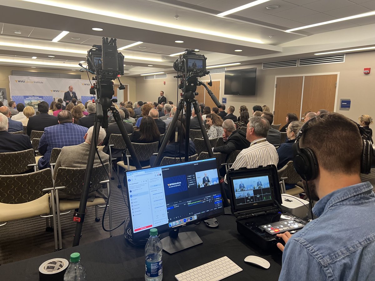 Our team had the honor of producing the live-stream for @WVUMedicine's big announcement today regarding the Hazel Ruby McQuain Comprehensive Cancer Hospital. It's a great day to be a mountaineer!