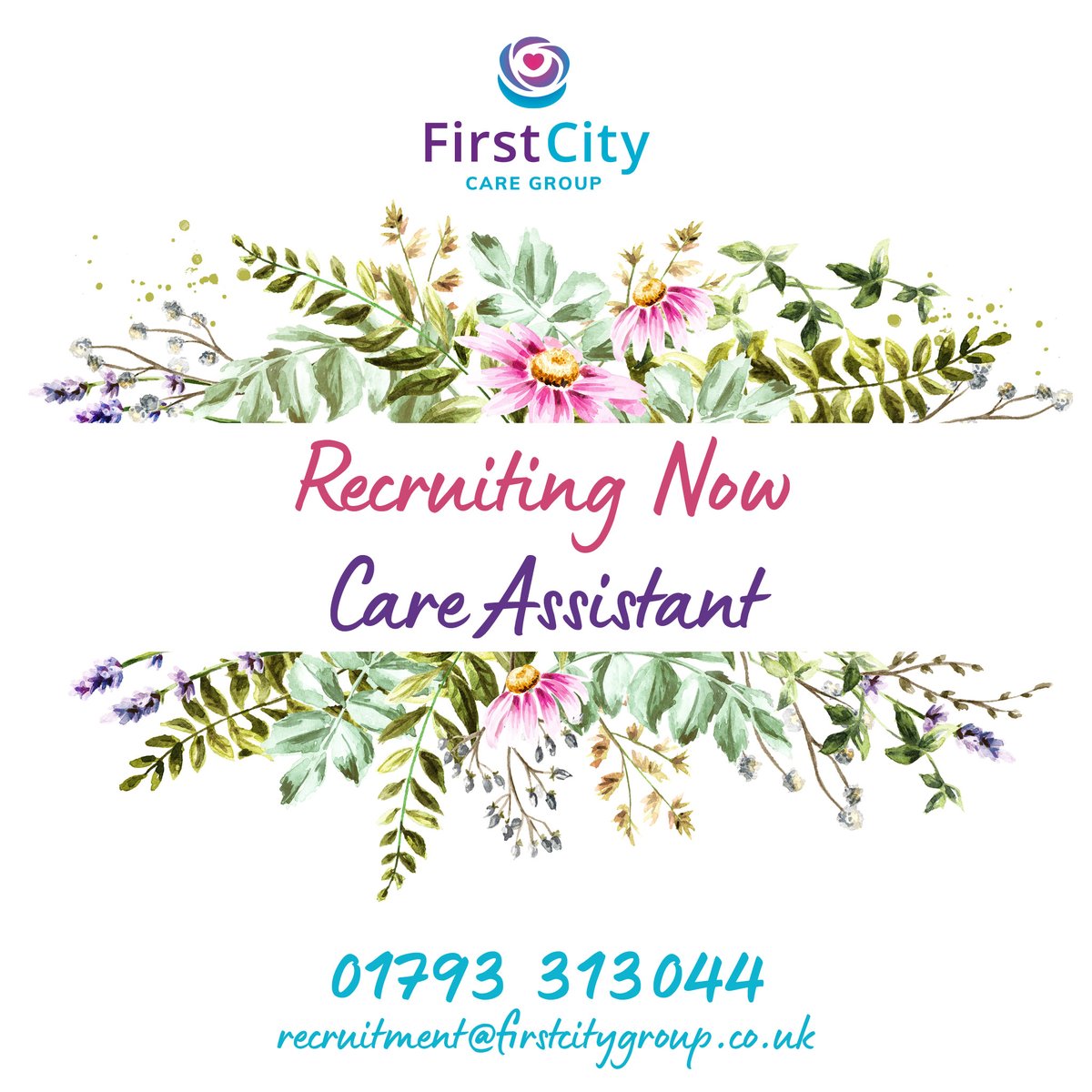 🐝 Excellent in-house training
🐞 Full-Time/Part-Time/Bank positions available
🐛 Flexible hours to work around your current commitments

🌺 01793 313044
🌸 recruitment@firstcitygroup.co.uk
🌻 firstcitynursing.co.uk/jobs/details/s…

#recruitingnow #readytowork #swindonjobs #carework #applynow