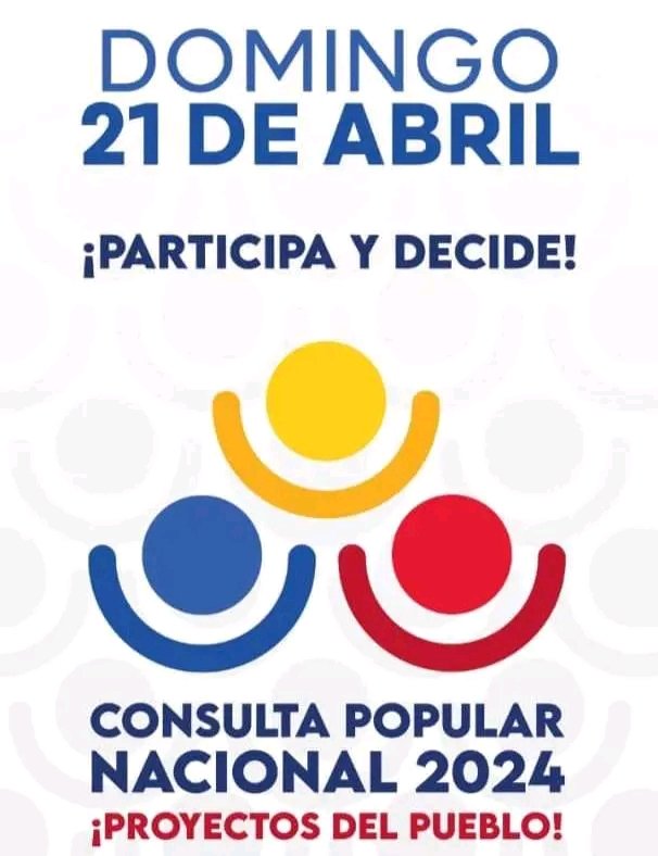 #AutismoCercaDeTi El 21de Abril se realizará la Consulta Popular Nacional 2024: ¡Proyectos del Pueblo!, con la participación de 4.500 Circuitos Electorales Comunales. Vamos todos a participar. #ComunaONada