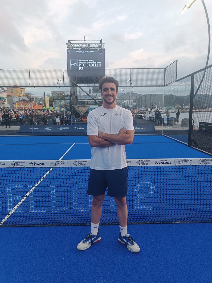 Ya de vuelta del P2 de Puerto Cabello, Venezuela. Soy un gran aficionado al pádel y me siento muy afortunado de que la fisioterapia me esté llevando a eventos de tan alto nivel. ☺️🙌