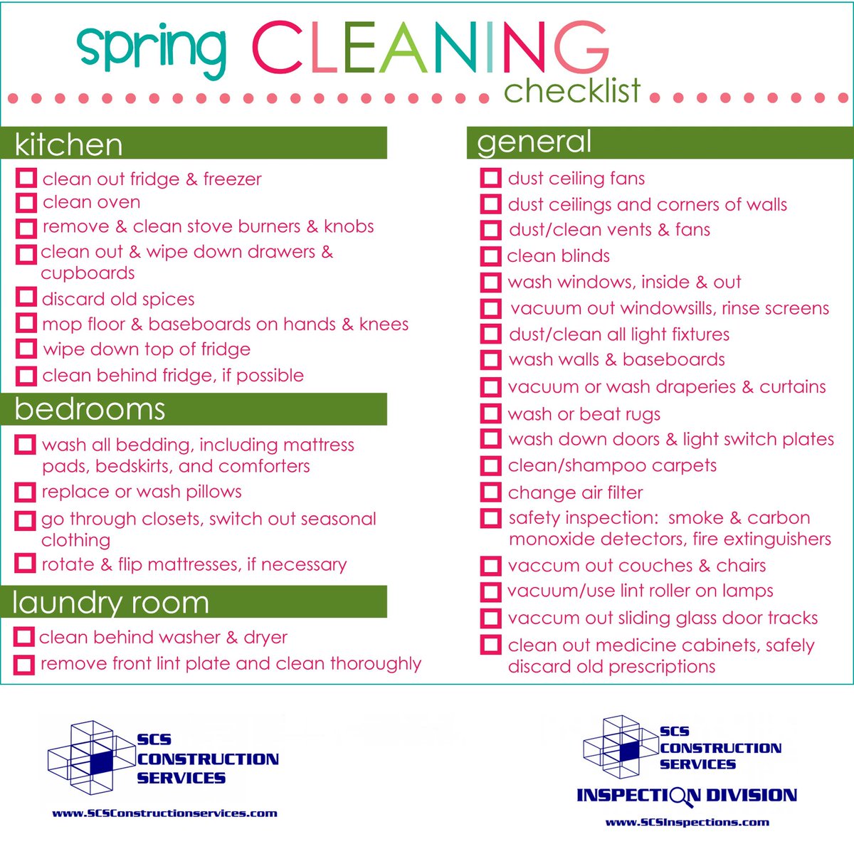 #SpringCleaning Checklist for #TipTuesday from @scsconstruction