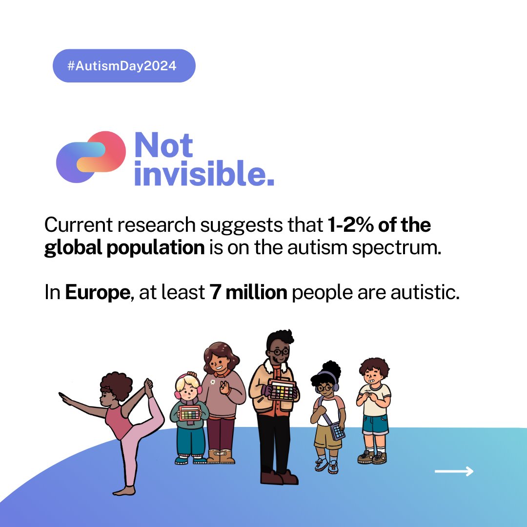 On #AutismDay2024, we support and highlight our member <a href="/AutismEurope/">Autism-Europe</a> campaign: Not Invisible!

Discover the campaign: autismeurope.org/what-we-do/wor…