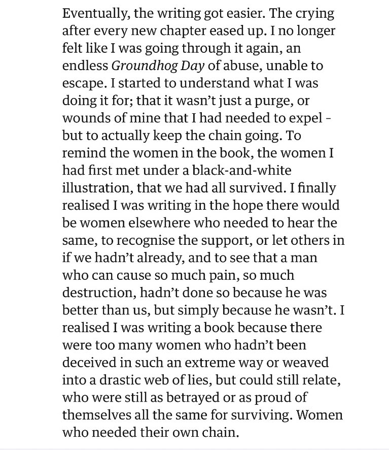 I wrote a piece for @ObserverUK about my book The Chain. Here are some extracts and you can read the full article here theguardian.com/lifeandstyle/2… Catch me in conversation tomorrow at Waterstones Gower St with one of the best women ever @nktgill Tickets here waterstones.com/events/the-cha…