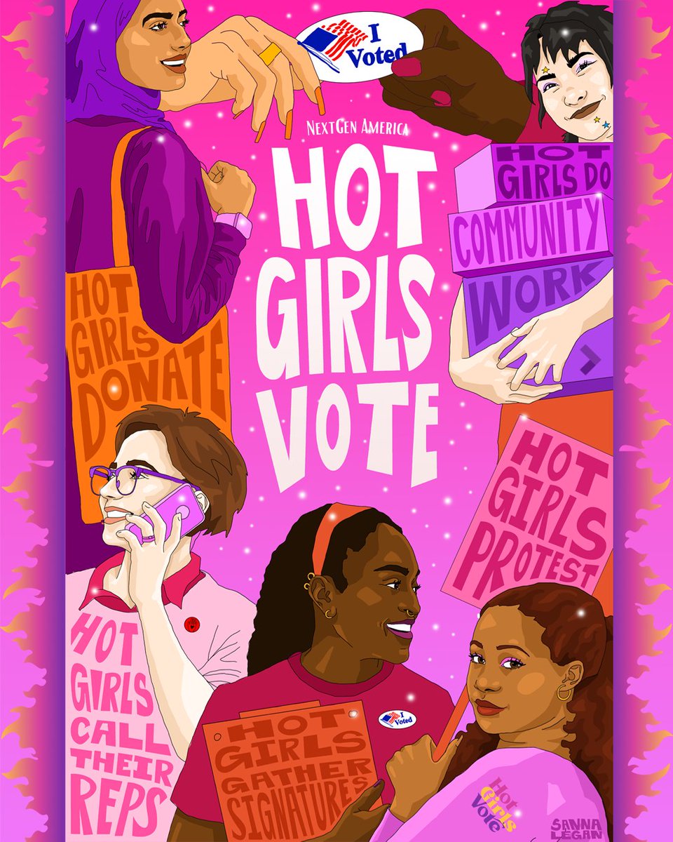 NEWS: It’s that time of year again: Hot Girls Vote is back and hotter than ever! 🔥 2024 is our chance to stand up to extremist Republicans to protect our rights and our future. What can you do? Make sure you’re ready to vote today, hottie! hotgirlsvote.org