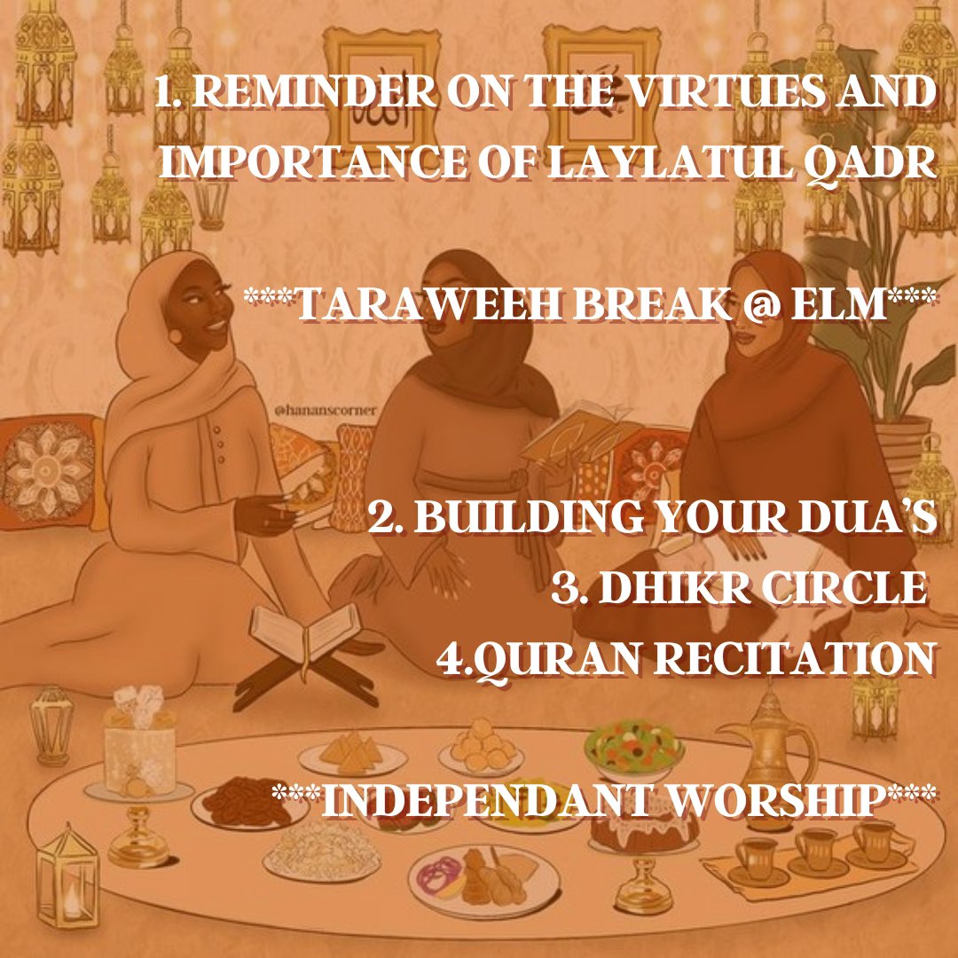 Space secured for sisters looking for a  safe space to engage in Ibadah 
(shout out the real 🫂❤️) &amp; be in community with each other - even if you’re unable to fast or pray. 

Just bring a dish &amp; your prayer mat

ELM is 30 minutes away 

eventbrite.com/e/sisters-potl…