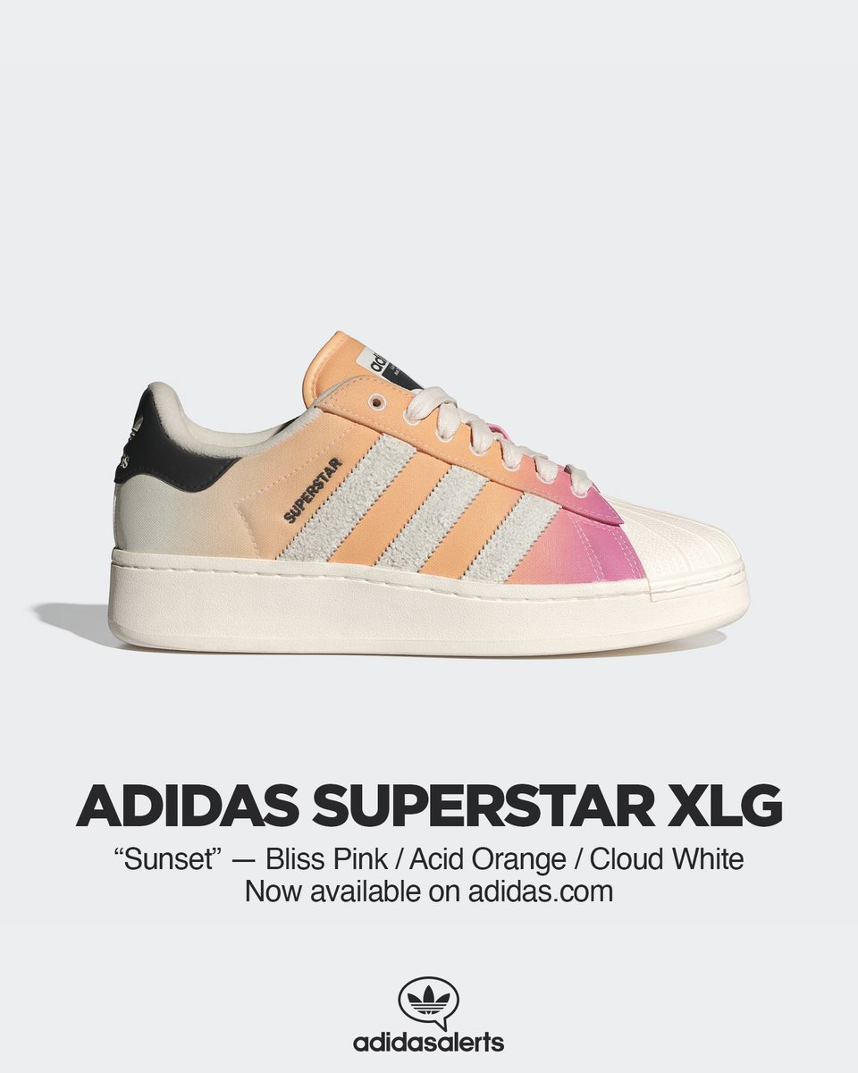 Now available on adidas US. adidas Superstar XLG Sunset.   https://t.co/treDnId3Ev ad