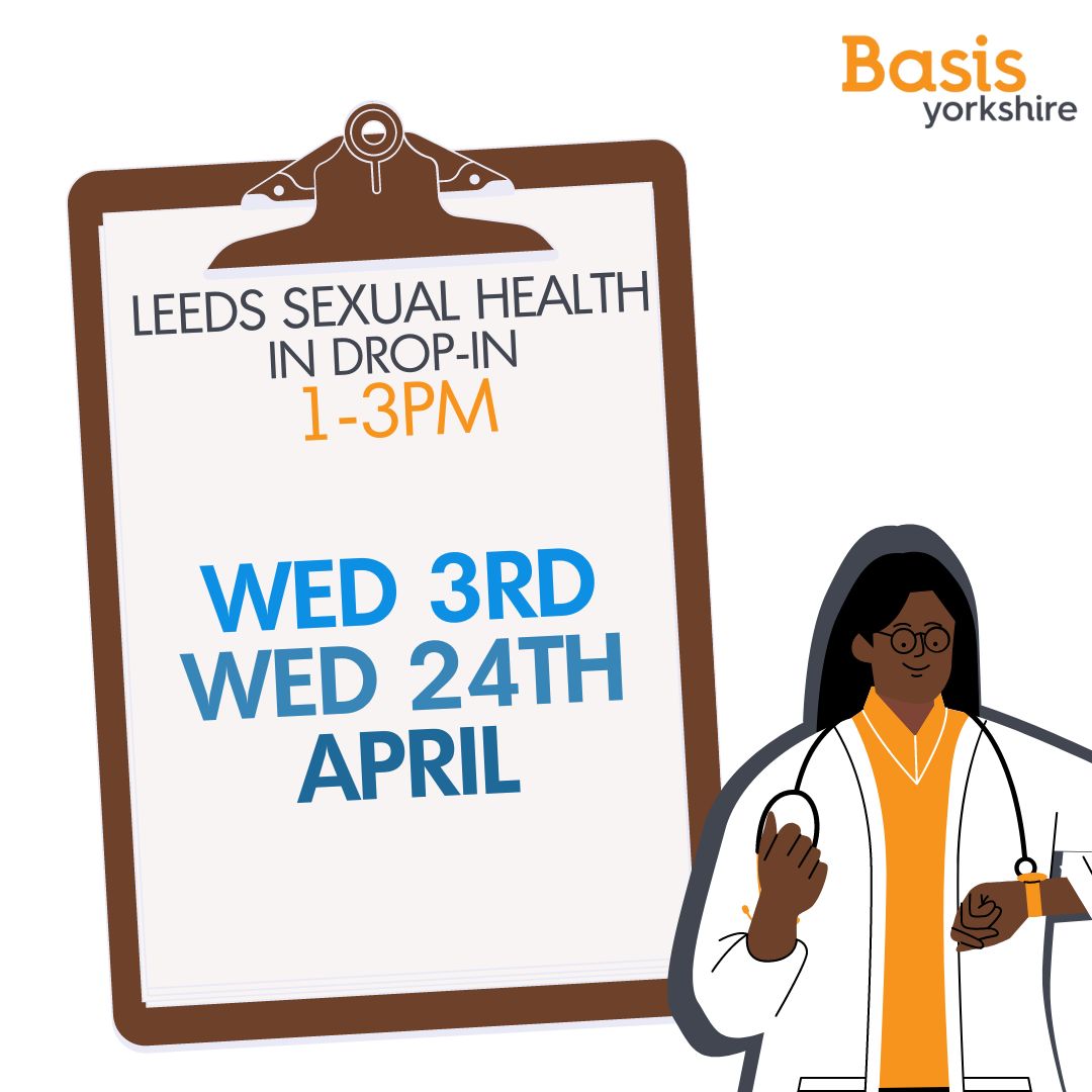 Happy April!🌻 Here are our @LeedsSexHealth dates for April (Wednesday 3rd and 24th). They'll be offering testing, treatment, and support. Come by from 1-3pm. No appointment necessary. #SupportSexWorkers #Leeds