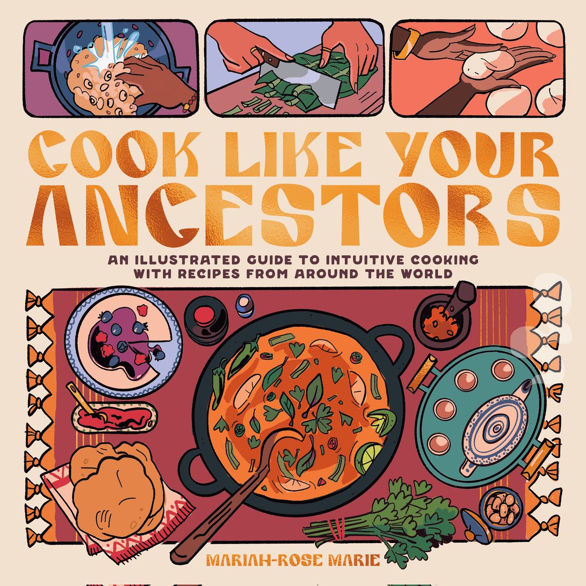 🔥🥘BACK IN STOCK! The 2nd printing of Cook Like Your Ancestors by @mariahrosemarie, the sold out, smash hit is here! 🥘🔥 Get your copy TODAY from this fresh new batch of the fully illustrated cookbook & guide to intuitive cooking! (🔗 link threaded below ⏬)