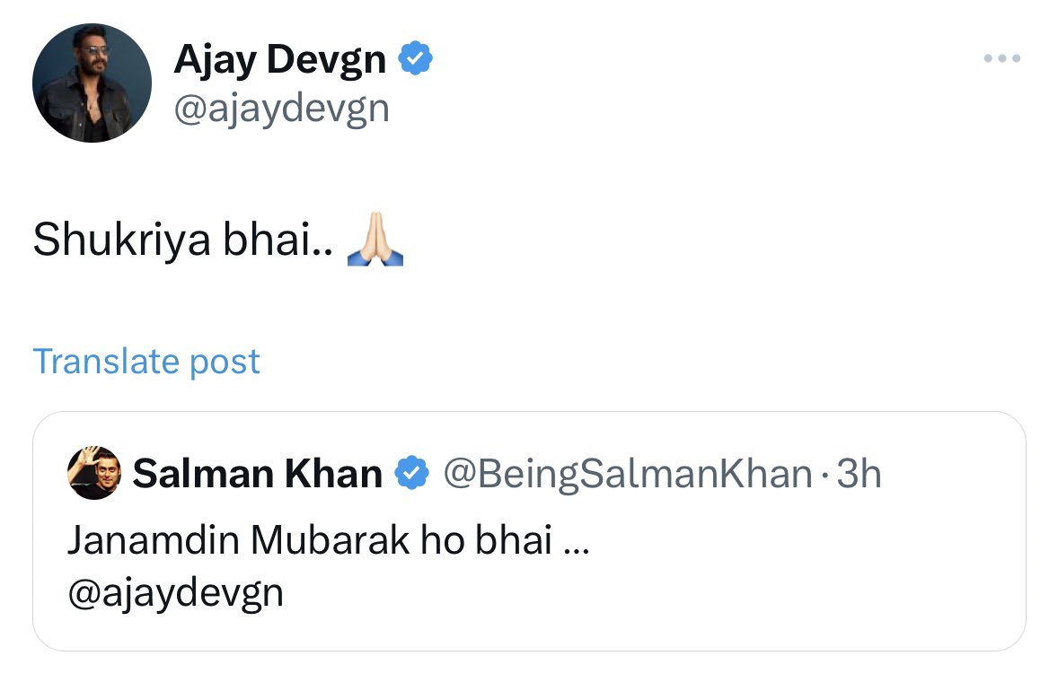Alexa, play “Hum Dil De Chuke Sanam”!

This is indeed a great moment for fans 😀

#HappyBirthdayAjayDevgn 🎉

#SalmanKhan #AjayDevgn