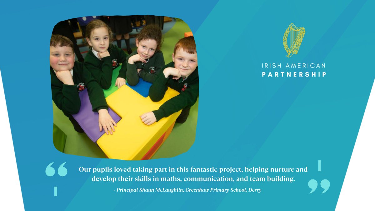 Congrats to @greenhaw_ps in Derry on the successful pilot launch of the Fun Maths program! 🎉 @Irishaporg is proud to support this program introducing large-scale math resources to engage students of all ages. #InvestinginIrelandsFuture #STEM Read on: bit.ly/3vryB2V