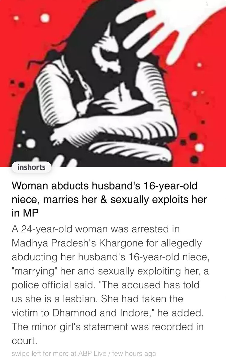 This is result of Scrapping of #IPC497 and allowing #SameSexMarriage culture in India !! 

#SupremeCourt 
#WomenEmpowerment 
#FalseCaseDay