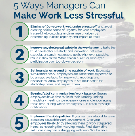 OpMentors's tweet photo. April is National Stress Awareness Month 🌟 At OpMentors, we believe in keeping stress at bay for a healthier work environment. Check out our top 5 manager tips for fostering mental wellness. Let's make well-being a priority. 🧘‍♂️ #StressAwarenessMonth https://t.co/PBzBr6knbE