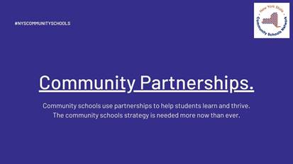 #NYSCommunitySchools leverage community partnerships to help students learn and thrive. $100M for categorical aid is needed to grow the investment NYS has made in these programs! @CarlHeastie @AndreaSCousins @GovKathyHochul Budget recs here: brnw.ch/21wIr2T