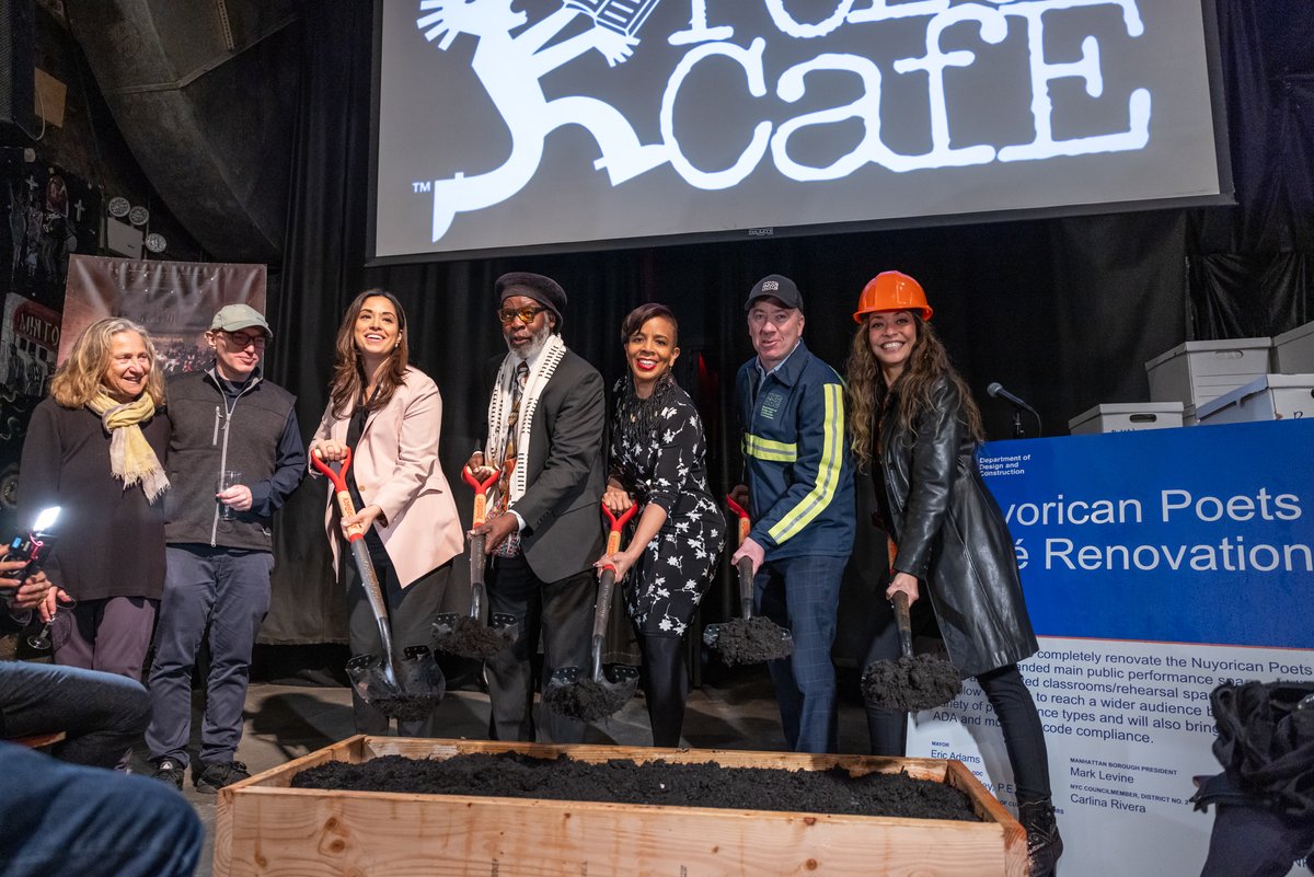 Last week, we broke ground on the future of an extraordinary cultural organization - @NuyoricanPoets! Along w/ our partners at @NYCDDC, we announced a $24.1 million, City-funded renovation project that will transform this iconic institution. @CBSNewYork: cbsnews.com/newyork/news/n…