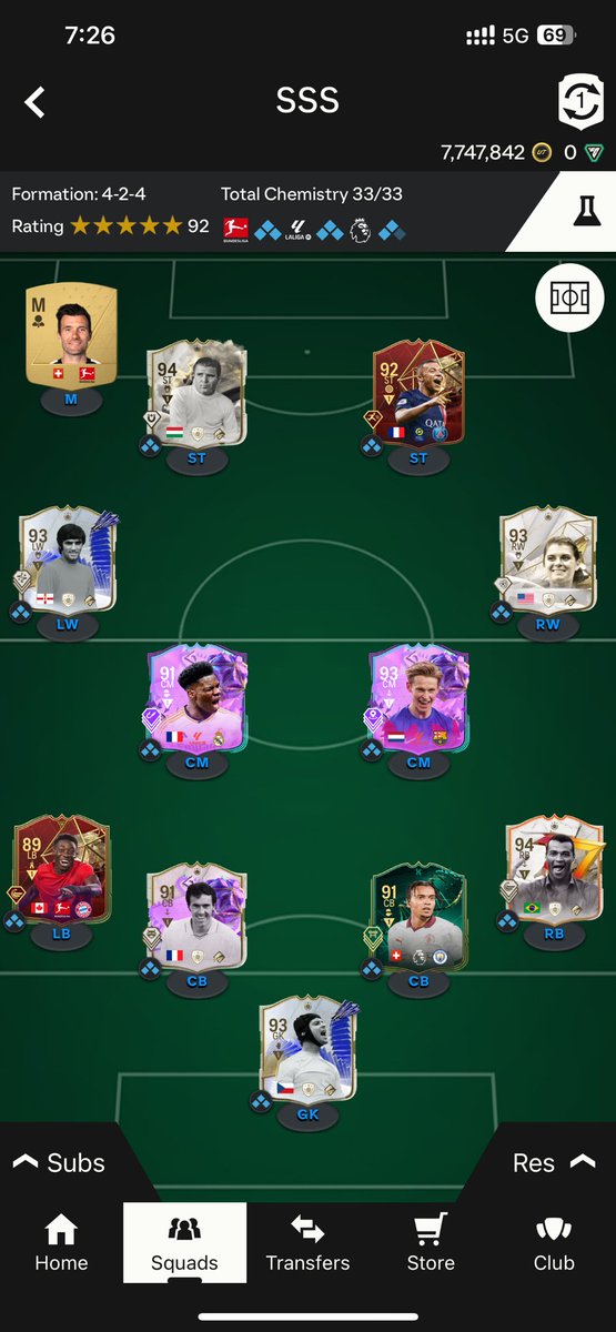 S3ud_AD's tweet photo. @FUT_Y1 افكر اجيب بيليله 96 و ارجع مبابي طرف بدال بيست https://t.co/IiM2vEkB3y