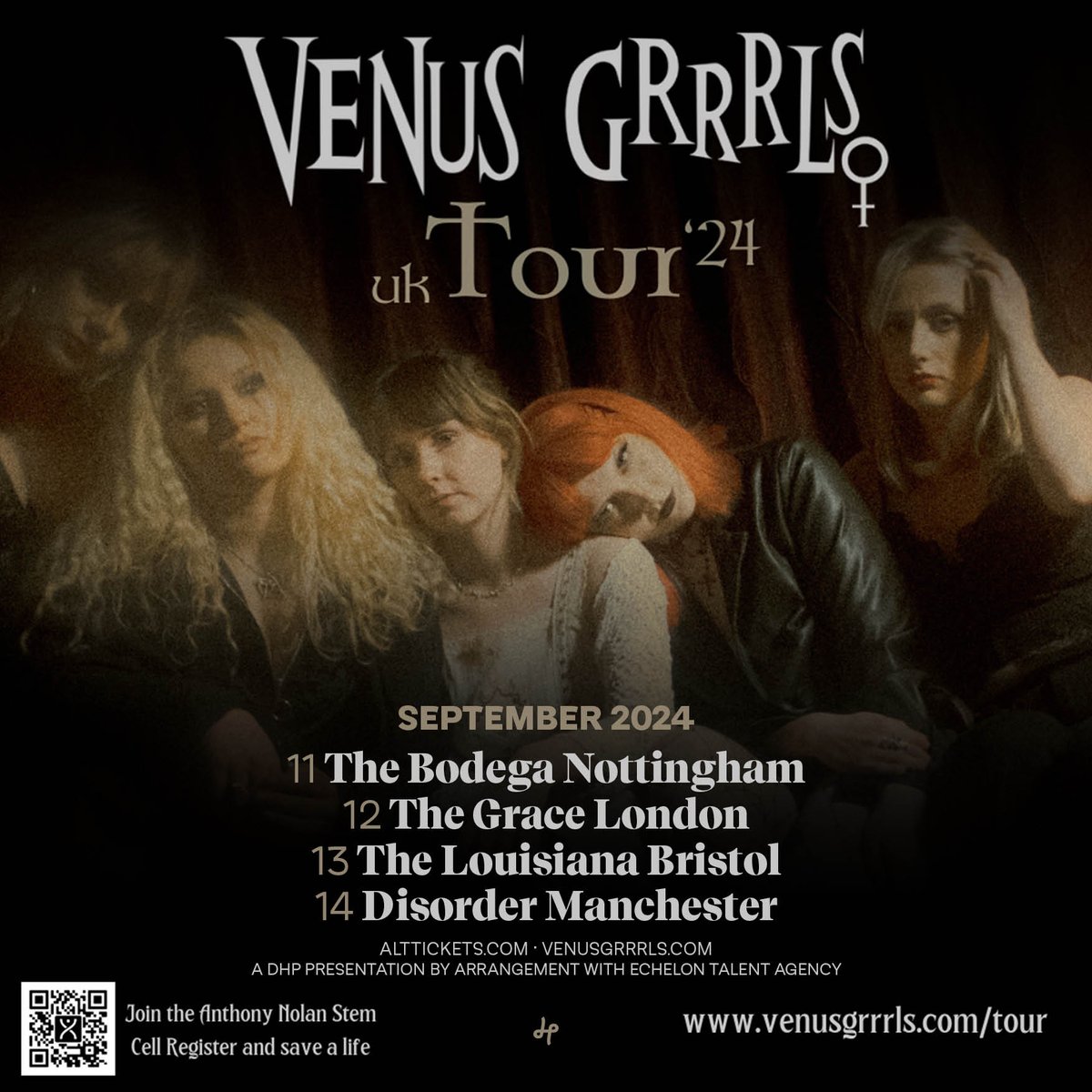 NEW // From the legends that are Riotgrrrl comes the alt-rock band @VENUSGRRRLS from Leeds and hailed by BBC6's Steve Lamacq. They'll play this September! 📅 Thursday 12 September 2024 🎟️ Tickets 👉 ticketweb.uk/event/venus-gr…
